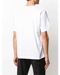 Мужская белая футболка с круглым вырезом с принтом от Craig Green