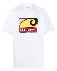 Мужская белая футболка с круглым вырезом с принтом от Carhartt WIP