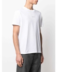 Мужская белая футболка с круглым вырезом с принтом от Valentino