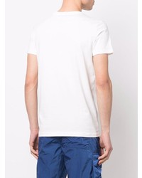 Мужская белая футболка с круглым вырезом с принтом от K-Way R&D