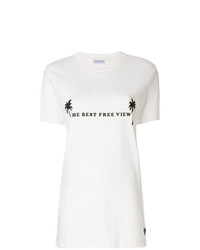Женская белая футболка с круглым вырезом с принтом от Chiara Ferragni