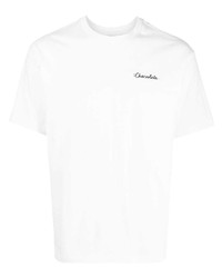 Мужская белая футболка с круглым вырезом с принтом от Chocoolate