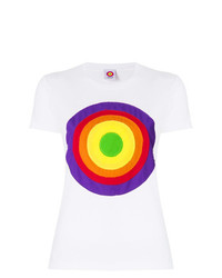 Женская белая футболка с круглым вырезом с принтом от Circled Be Different