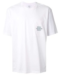 Мужская белая футболка с круглым вырезом с принтом от CK Calvin Klein