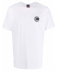 Мужская белая футболка с круглым вырезом с принтом от Colmar