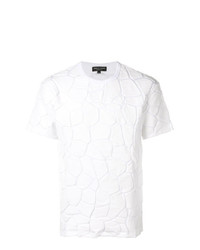 Мужская белая футболка с круглым вырезом с принтом от Comme Des Garcons Homme Plus