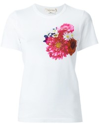 Женская белая футболка с круглым вырезом с принтом от Comme des Garcons