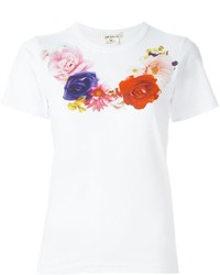 Женская белая футболка с круглым вырезом с принтом от Comme des Garcons