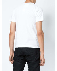 Мужская белая футболка с круглым вырезом с принтом от Comme des Garcons