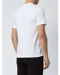 Мужская белая футболка с круглым вырезом с принтом от Comme Des Garcons Play