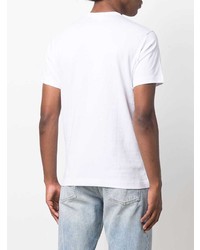 Мужская белая футболка с круглым вырезом с принтом от Comme Des Garcons SHIRT