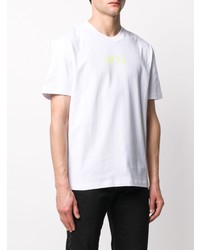 Мужская белая футболка с круглым вырезом с принтом от McQ Swallow