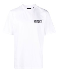 Мужская белая футболка с круглым вырезом с принтом от Daily Paper