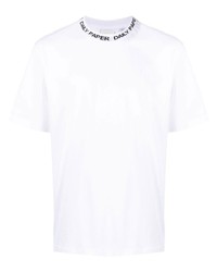 Мужская белая футболка с круглым вырезом с принтом от Daily Paper