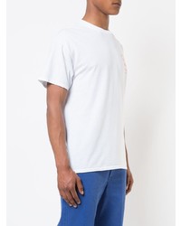 Мужская белая футболка с круглым вырезом с принтом от Adaptation