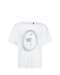 Мужская белая футболка с круглым вырезом с принтом от Enfants Riches Deprimes
