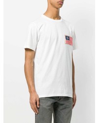 Мужская белая футболка с круглым вырезом с принтом от Mr & Mrs Italy