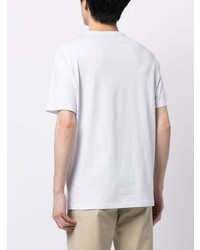 Мужская белая футболка с круглым вырезом с принтом от Armani Exchange