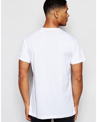 Мужская белая футболка с круглым вырезом с принтом от G Star