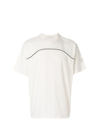 Мужская белая футболка с круглым вырезом с принтом от Golden Goose Deluxe Brand