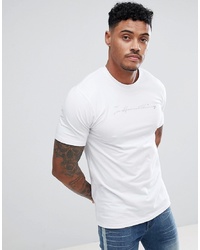 Мужская белая футболка с круглым вырезом с принтом от Good For Nothing