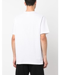 Мужская белая футболка с круглым вырезом с принтом от WESTFALL