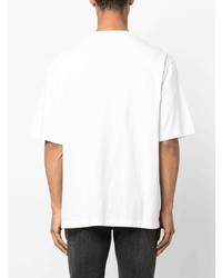 Мужская белая футболка с круглым вырезом с принтом от Undercover