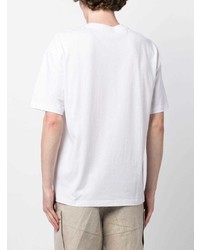 Мужская белая футболка с круглым вырезом с принтом от Chocoolate