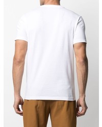 Мужская белая футболка с круглым вырезом с принтом от Altea
