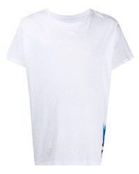Мужская белая футболка с круглым вырезом с принтом от Greg Lauren