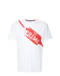 Мужская белая футболка с круглым вырезом с принтом от GUILD PRIME