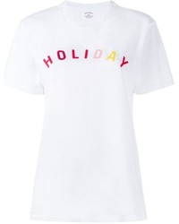 Женская белая футболка с круглым вырезом с принтом от Holiday