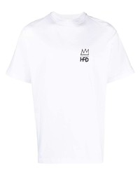 Мужская белая футболка с круглым вырезом с принтом от Honey Fucking Dijon
