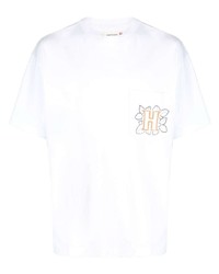 Мужская белая футболка с круглым вырезом с принтом от HONOR THE GIFT