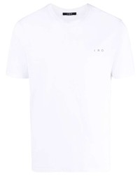Мужская белая футболка с круглым вырезом с принтом от IRO