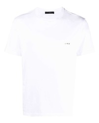 Мужская белая футболка с круглым вырезом с принтом от IRO