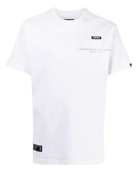 Мужская белая футболка с круглым вырезом с принтом от Izzue