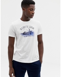 Мужская белая футболка с круглым вырезом с принтом от J.Crew Mercantile