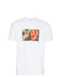 Мужская белая футболка с круглым вырезом с принтом от Just A T-Shirt