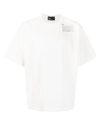 Мужская белая футболка с круглым вырезом с принтом от Kolor