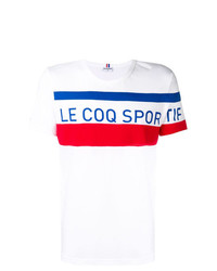 Мужская белая футболка с круглым вырезом с принтом от Le Coq Sportif
