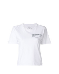Женская белая футболка с круглым вырезом с принтом от Local Authority