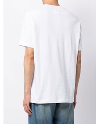 Мужская белая футболка с круглым вырезом с принтом от Doublet