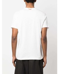 Мужская белая футболка с круглым вырезом с принтом от Parajumpers