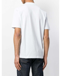Мужская белая футболка с круглым вырезом с принтом от Love Moschino