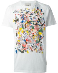 Мужская белая футболка с круглым вырезом с принтом от Marc Jacobs