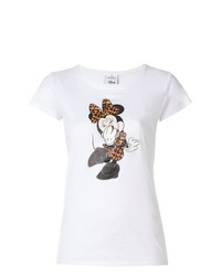 Женская белая футболка с круглым вырезом с принтом от Marcelo Burlon County of Milan