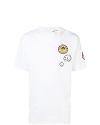 Мужская белая футболка с круглым вырезом с принтом от McQ Alexander McQueen