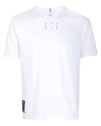 Мужская белая футболка с круглым вырезом с принтом от McQ