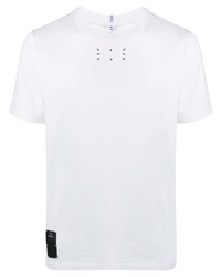 Мужская белая футболка с круглым вырезом с принтом от McQ